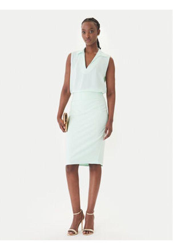 Rinascimento Spódnica ołówkowa CFC0128651003 Zielony Slim Fit. Kolor: zielony. Materiał: syntetyk