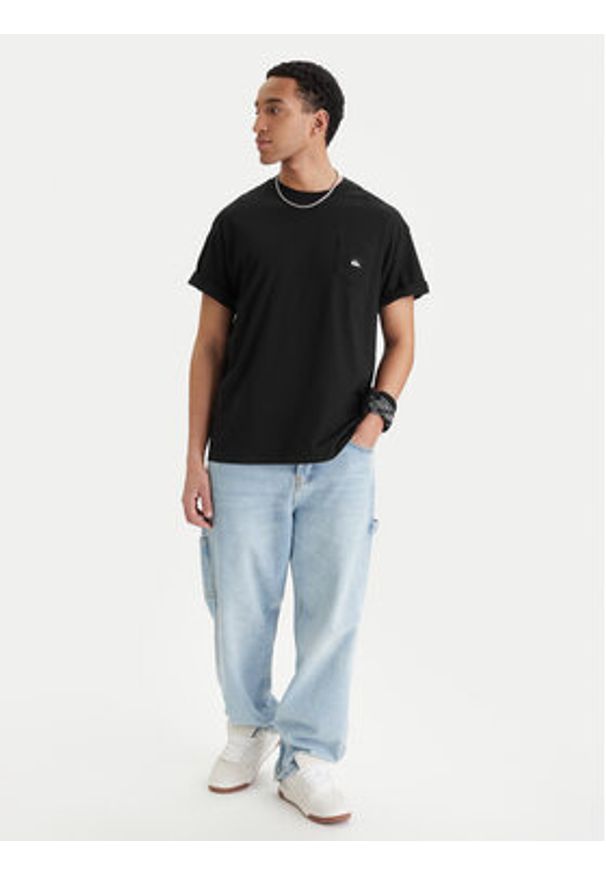 Quiksilver T-Shirt Salt Water EQYZT08205 Czarny Comfort Fit. Kolor: czarny. Materiał: bawełna