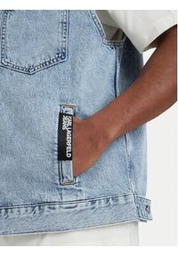 Karl Lagerfeld Jeans Kamizelka B2M14024 Niebieski jasny Regular Fit. Kolor: niebieski. Materiał: bawełna #4