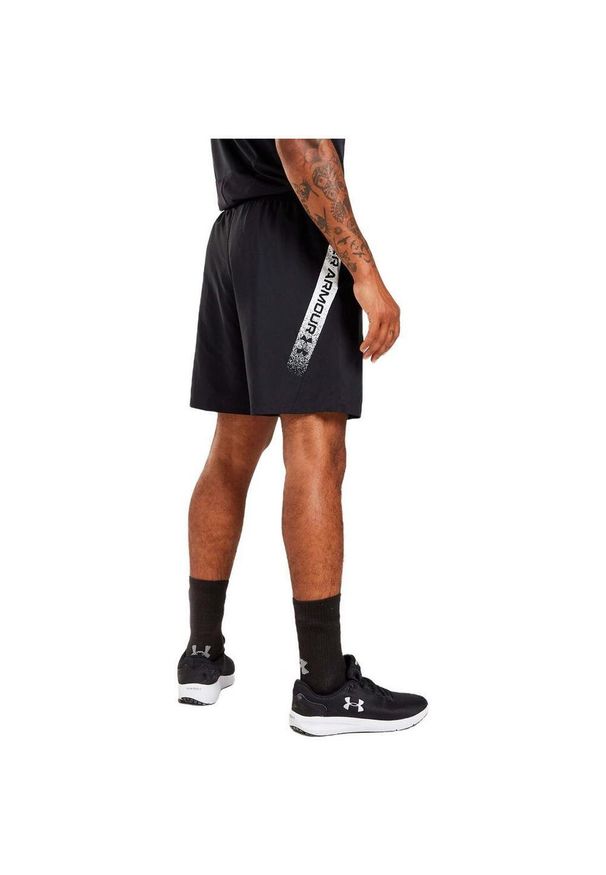 Spodenki fitness męskie Under Armour Woven Graphic. Kolor: czarny. Sport: fitness