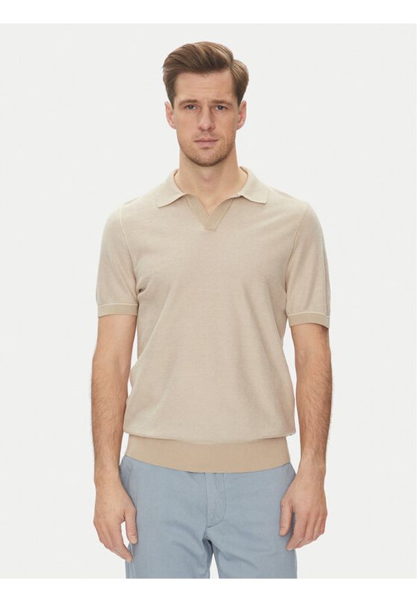 BOSS Polo H-Jianluca 50537654 Biały Regular Fit. Typ kołnierza: polo. Kolor: biały. Materiał: lyocell