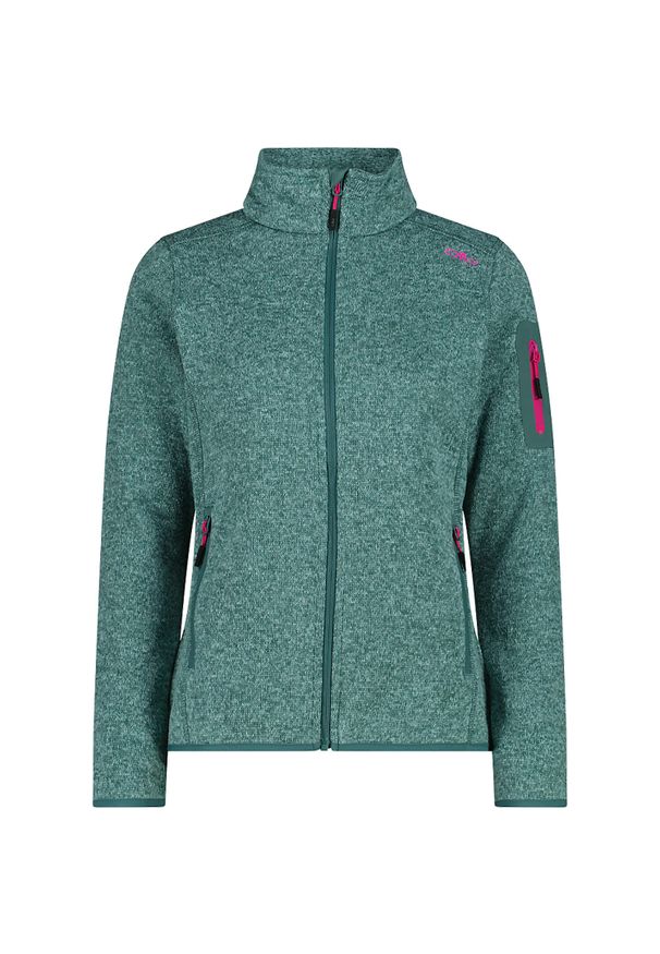 Bluza polarowa damska CMP Haze Jacket Knitted. Kolor: niebieski. Materiał: polar. Sport: turystyka piesza