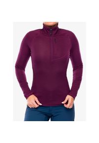 Bluza termoaktywna damska Black Diamond Coefficient LT Quarter Zip Pullover. Kolor: fioletowy