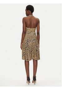 NORMA KAMALI Sukienka codzienna KK4243PLG47656 Brązowy Slim Fit. Okazja: na co dzień. Kolor: brązowy. Materiał: syntetyk. Typ sukienki: proste. Styl: casual