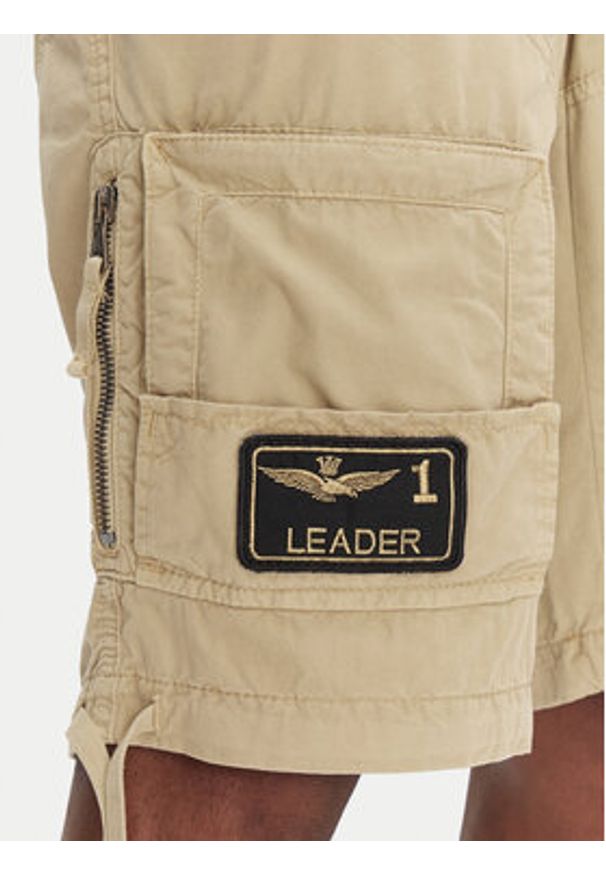 Aeronautica Militare Szorty materiałowe 251BE041CT1122 Beżowy Regular Fit. Kolor: beżowy. Materiał: bawełna