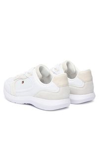 TOMMY HILFIGER - Tommy Hilfiger Sneakersy Light Runner FW0FW09409 Biały. Kolor: biały. Materiał: skóra #2