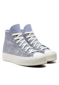 Converse Trampki Chuck Taylor All Star Lift Platform Suede Shimmer Hi A11549C Fioletowy. Kolor: fioletowy. Materiał: skóra, zamsz. Obcas: na platformie #2