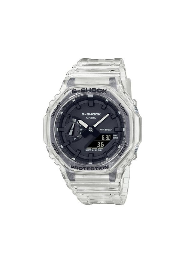 G-Shock Zegarek GA-2100SKE-7AER Biały. Kolor: biały