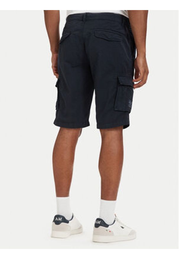 Aeronautica Militare Szorty materiałowe 261BE0066UCT01122 Granatowy Regular Fit. Kolor: niebieski. Materiał: bawełna
