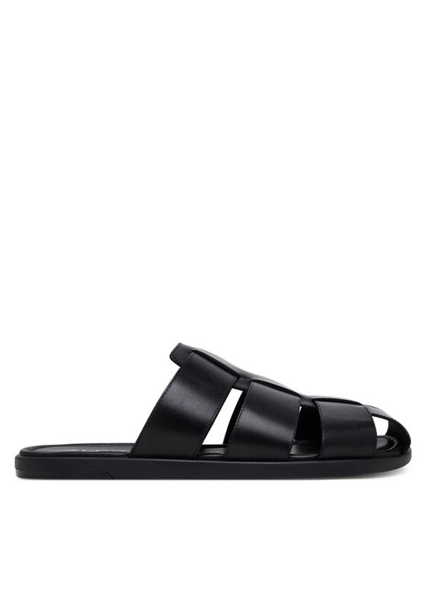 Aldo Klapki Marais 13963701 Czarny. Kolor: czarny. Materiał: skóra