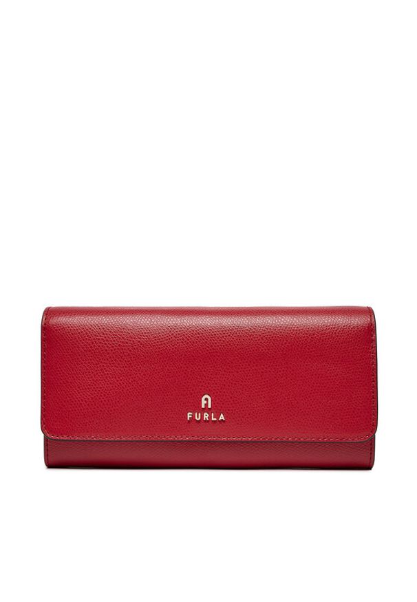 Furla Duży Portfel Damski Camelia Continental Wallet WP00317-ARE000-2716S-1007 Czerwony. Kolor: czerwony. Materiał: skóra