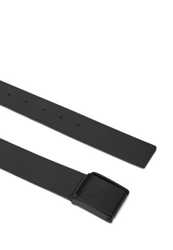 Calvin Klein Jeans Pasek Męski Clamp Casual Plaque Buckle 3.8Mm LV04G7000G Czarny. Kolor: czarny. Materiał: skóra. Styl: casual