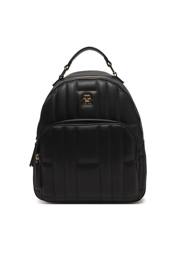 TOMMY HILFIGER - Tommy Hilfiger Plecak AW0AW17472 Czarny. Kolor: czarny. Materiał: skóra