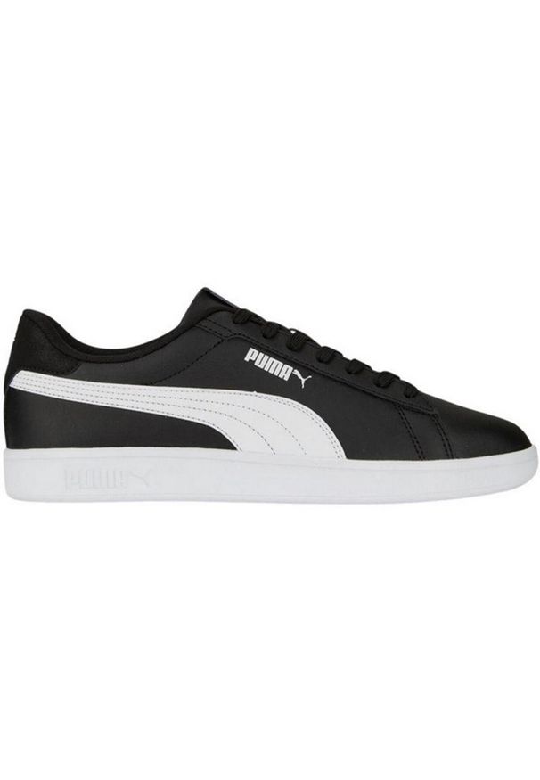 Puma - Skórzane Buty Treningowe Dla Dorosłych Unisex Smash 3.0. Kolor: czarny. Materiał: skóra. Sport: turystyka piesza