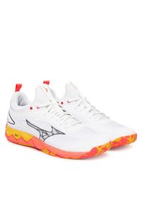 Mizuno Buty halowe Wave Luminous 3 V1GA2420 Biały. Kolor: biały. Materiał: skóra. Model: Mizuno Wave #2