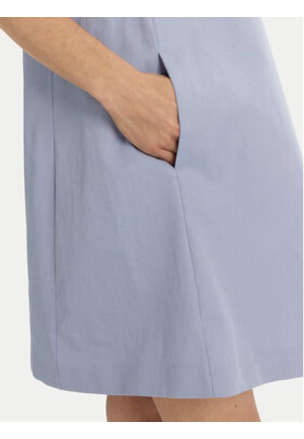 Weekend Max Mara Sukienka codzienna Racer 2515221102 Błękitny Regular Fit. Okazja: na co dzień. Kolor: niebieski. Materiał: bawełna. Typ sukienki: proste. Styl: casual