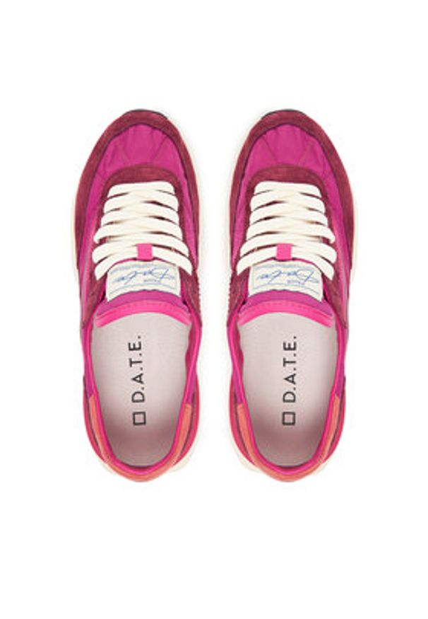 D.A.T.E. Sneakersy Athleta W441-AT-NY Różowy. Kolor: różowy. Materiał: zamsz, skóra