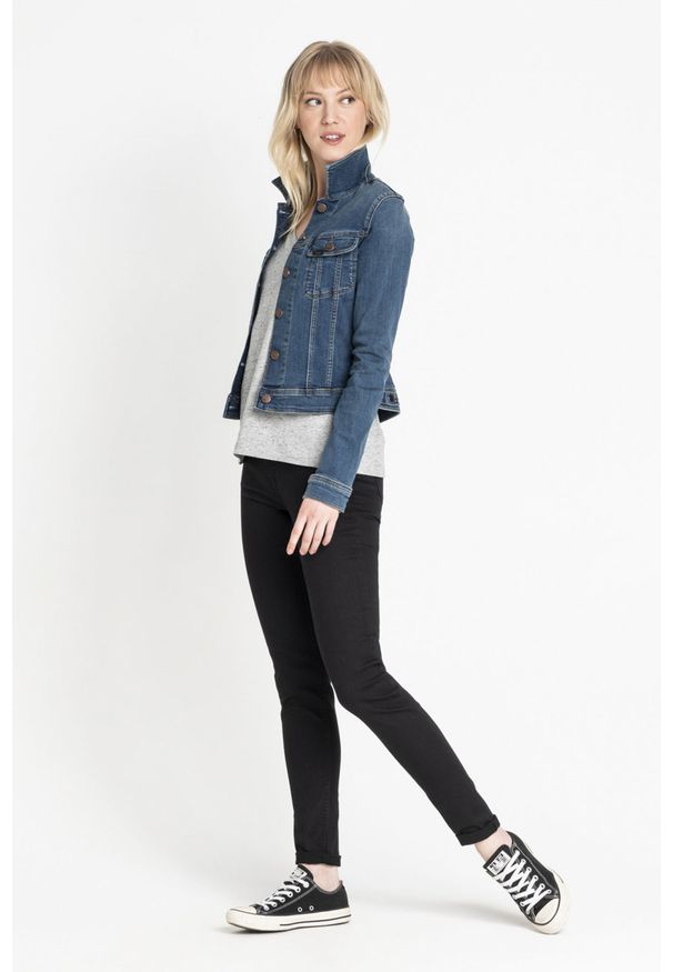 Lee - LEE SLIM RIDER DAMSKA KURTKA JEANSOWA NINETY NINE L541HAZV 112112654. Materiał: jeans