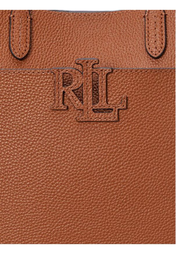 Lauren Ralph Lauren - LAUREN RALPH LAUREN Torebka 431966760001 Brązowy. Kolor: brązowy. Materiał: skórzane