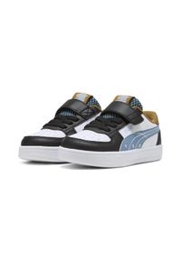 Puma - Sneakersy dla małych dzieci Caven 2.0 Run Fun PUMA Black Cool Blue White. Kolor: czarny, biały, niebieski, wielokolorowy. Sezon: lato. Sport: bieganie
