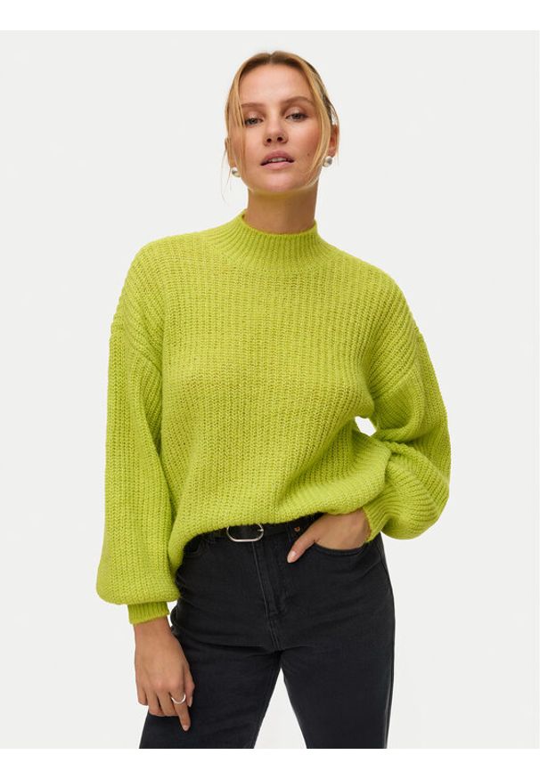 Vero Moda Sweter Ellie 10346753 Żółty Oversize. Kolor: żółty. Materiał: syntetyk