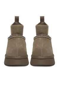 Badura Śniegowce EO-ANDREA-TS6278-01 Beżowy. Kolor: beżowy. Materiał: skóra, zamsz #3