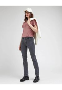 Lee - LEE MARION STRAIGHT DAMSKIE SPODNIE JEANSOWE MOODY GREY L301ODD42