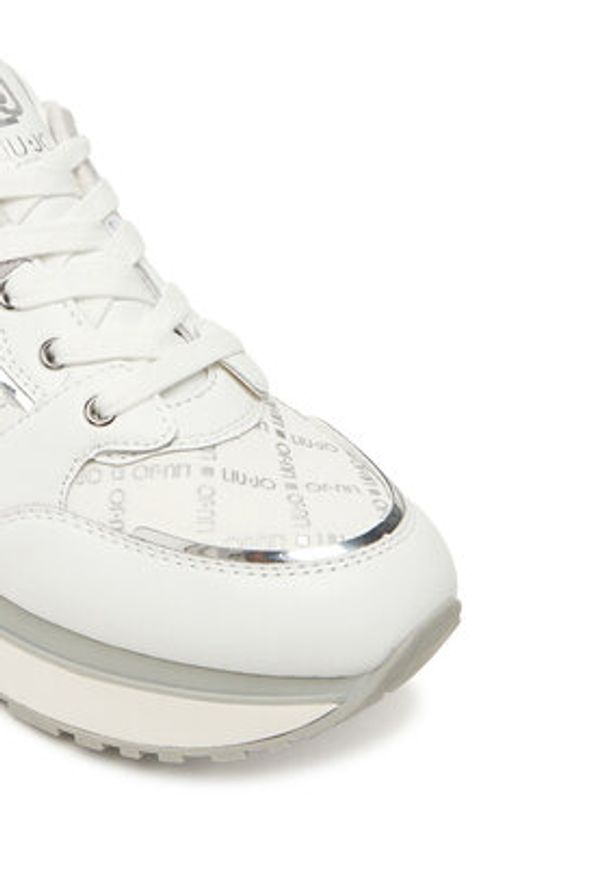 Liu Jo Sneakersy Maxi Wonder 91 BF5005 PX681 Biały. Kolor: biały. Materiał: zamsz, skóra
