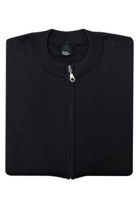 M. Lasota - polski producent - Czarny sweter rozpinany na zamek SW51. Kolor: czarny. Materiał: akryl, bawełna, materiał #1