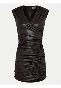 Elisabetta Franchi Sukienka koktajlowa AB-528-42E2-6000 Czarny Slim Fit. Kolor: czarny. Materiał: syntetyk. Styl: wizytowy #3