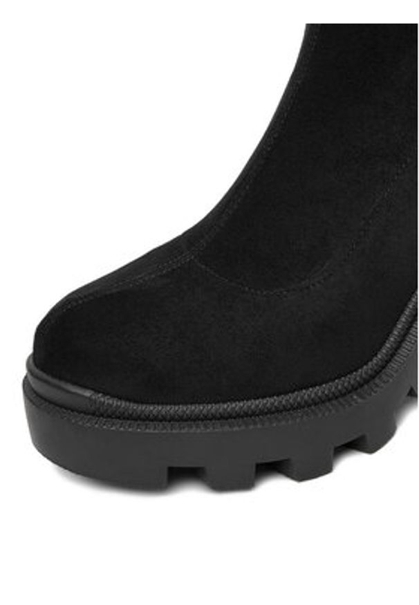 DeeZee Kozaki ZB362-2A Czarny. Kolor: czarny. Materiał: materiał