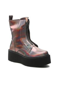 Jenny Fairy Trzewiki WS101-06 Kolorowy. Materiał: skóra. Wzór: kolorowy #1