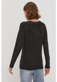Vero Moda Sweter damski kolor czarny. Okazja: na co dzień. Kolor: czarny. Materiał: dzianina. Długość rękawa: raglanowy rękaw. Styl: casual #5