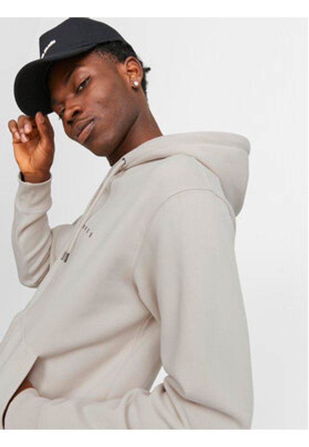 Jack & Jones Bluza Star 12233972 Beżowy Relaxed Fit. Kolor: beżowy. Materiał: syntetyk, bawełna