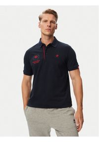 Beverly Hills Polo Club Polo P-SS26M-P2770 Granatowy Regular Fit. Typ kołnierza: polo. Kolor: niebieski. Materiał: bawełna #1