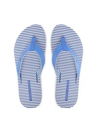 TOMMY HILFIGER - Tommy Hilfiger Japonki Th Ithaca Stripe Summer Sandal FW0FW09192 Niebieski. Kolor: niebieski. Materiał: materiał #1