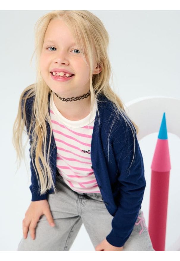 Sinsay - Koszulka z długimi rękawami - wielobarwny. Długość rękawa: długi rękaw. Długość: długie