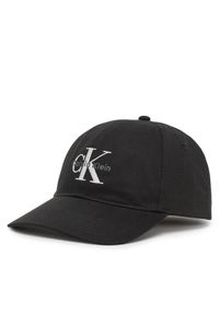 Calvin Klein Jeans Czapka z daszkiem LV04G5004G Czarny. Kolor: czarny. Materiał: bawełna, materiał