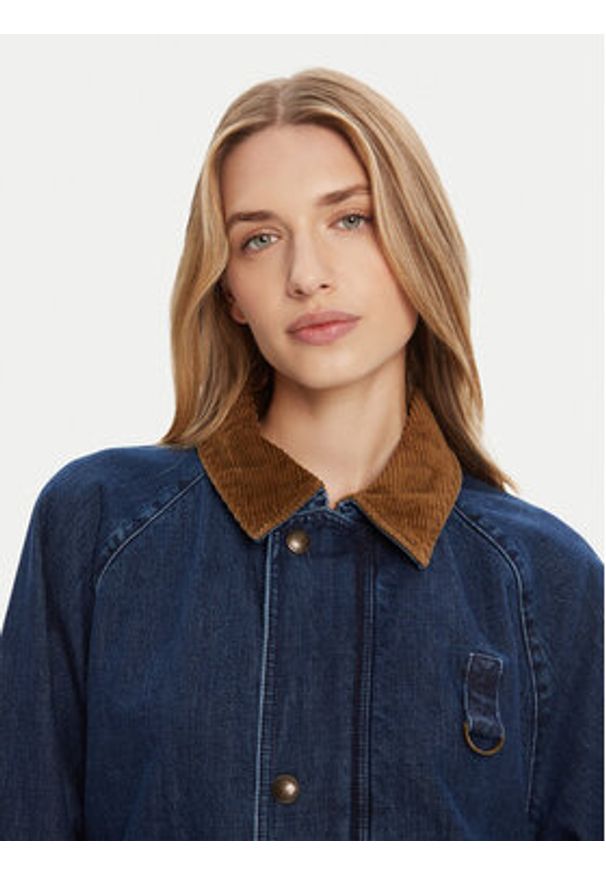 Polo Ralph Lauren Kurtka jeansowa 211971233001 Niebieski Oversize. Typ kołnierza: polo. Kolor: niebieski. Materiał: bawełna