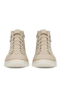 Rieker Trzewiki 55048-60 Beżowy. Kolor: beżowy. Materiał: materiał #6