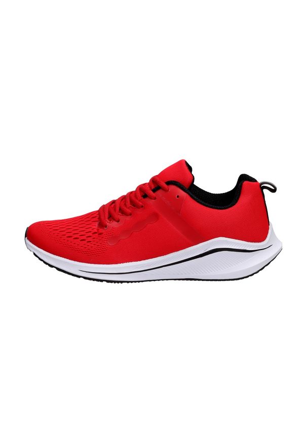 Atletico - Czerwone sportowe buty męskie ATLETICO 1857333. Kolor: czerwony. Materiał: tkanina. Obcas: na obcasie. Wysokość obcasa: średni