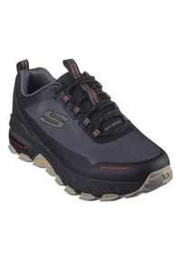 skechers - Buty do chodzenia męskie Skechers Max Protect Fast Track. Kolor: czarny. Materiał: syntetyk, materiał. Szerokość cholewki: normalna. Sport: turystyka piesza