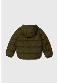 TOMMY HILFIGER - Tommy Hilfiger kurtka puchowa dziecięca kolor zielony. Okazja: na co dzień. Kolor: zielony. Materiał: puch. Styl: casual #3