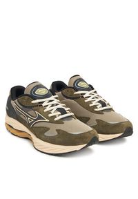 Mizuno Sneakersy Wave Rider ß D1GA3309 Brązowy. Kolor: brązowy. Materiał: skóra. Model: Mizuno Wave