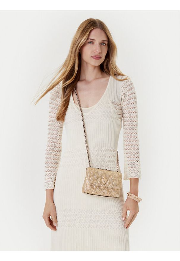 Guess Torebka Giully II Mini HWQW96 73740 Złoty. Kolor: złoty