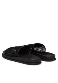 Calvin Klein Klapki Mesh Mule Slides HW0HW02889 Czarny. Kolor: czarny. Materiał: materiał #3
