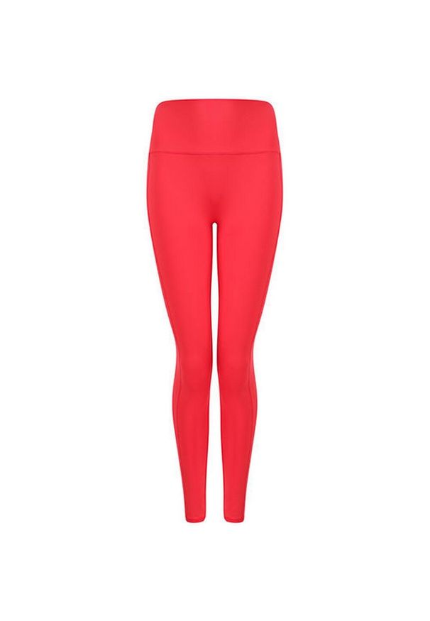 TOMBO - Legginsy Damskie Z Wysokimi Stanami Core. Stan: podwyższony. Kolor: pomarańczowy. Sport: turystyka piesza