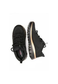skechers - Buty do chodzenia damskie Skechers Get Connected. Zapięcie: sznurówki. Kolor: czarny. Materiał: syntetyk, tkanina, materiał. Szerokość cholewki: normalna. Sport: turystyka piesza