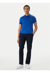 TOMMY HILFIGER - Tommy Hilfiger Polo MW0MW42743 Niebieski Slim Fit. Typ kołnierza: polo. Kolor: niebieski. Materiał: bawełna #3