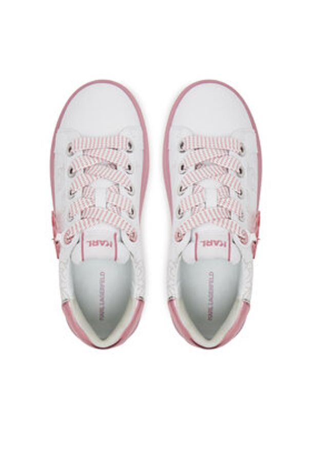 Karl Lagerfeld - KARL LAGERFELD Sneakersy KL62522 Biały. Kolor: biały. Materiał: skóra